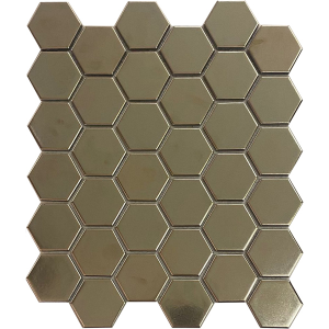 CYBELE 32,50X28,20 MIDI HEXAGON PORCELAIN MOSAIC-GOLD(20 adet/kutu)