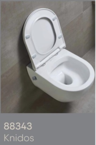 KNIDOS ENTEGRE TAHARET MUSLUKLU ASMA KLOZET(TAH.DELIKLI)-MAT BEYAZ